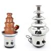 4 Tier Chocolate Fountain Machine, Continiously Chocolate Melting Fondue for Melting Cheese, BBQ Sauce, Ranch, Liqueuers,Ideal Dessert Serving Machine Bar Equipment for Parties (4-Tier: 8.46"x18.11") view 1