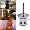 4 Tier Chocolate Fountain Machine, Continiously Chocolate Melting Fondue for Melting Cheese, BBQ Sauce, Ranch, Liqueuers,Ideal Dessert Serving Machine Bar Equipment for Parties (4-Tier: 8.46"x18.11") view 4