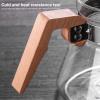 400ml Coffee Carafe, 3-Cup Coffee Server with Wood Handle Glass Coffee Pot for Kitchen Accessory view 4
