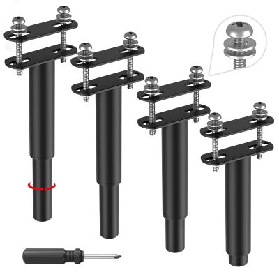 Dikeo 4 Pcs Adjustable Metal Bed Support Legs, 7.08" - 13", For Wood Slats, Replacement Legs, 881Ibs/400kg