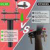 Dikeo 4 Pcs Adjustable Metal Bed Support Legs, 7.08" - 13", For Wood Slats, Replacement Legs, 881Ibs/400kg view 3