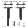 Dikeo 4 Pcs Adjustable Metal Bed Support Legs, 7.08" - 13", For Wood Slats, Replacement Legs, 881Ibs/400kg view 4