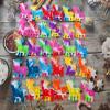 Roaqua 30 Packs Bulk dairy cow Backpack Keychain Mini pop Fidget for boy and Little Girl,Kids birthday summer Party Favors,Students Bubble Prize view 2