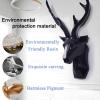 Animal Head Wall Decor, Deer Head Antler Wall Mount,Large Wall Hanging Faux Taxidermy Artificial Deer Head Art,Home Accessories Statues Sculptures for Wall Decoration view 3