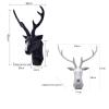 Animal Head Wall Decor, Deer Head Antler Wall Mount,Large Wall Hanging Faux Taxidermy Artificial Deer Head Art,Home Accessories Statues Sculptures for Wall Decoration view 4