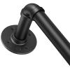 1 Inch Heavy Duty Blackout Curtain Rods for Windows, Industrial Pipe Wrap Around Room Divider Decorative Curtain Rods Wall Mount & Ceiling Mount, Black, 28-48 Inch view 1