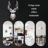 Deer Head Wall Decor, White Faux Deer Head,Faux Taxidermy Animal Head Wall Art Decor,Wall Mounted Deer Antlers Gallery Wall Sculptures,Handmade Farmhouse Decor view 3