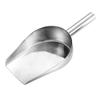Zerodeko Ice Scoop, Stainless Steel Ice Scooper for Ice Maker, Metal Utility Scoop Large Food Scoop Candy Scoop Ice Cube Shovels Flat Bottom Scoops Pet Dog Cat Food Scoop view 1
