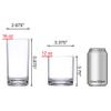 Amazing Abby - Probity - 12-Ounce and 16-Ounce Plastic Tumblers (Set of 8), Drinking Glasses, Reusable Cups, BPA-Free, Shatter-Proof, Dishwasher-Safe (Made of Plastic, NOT Glass) view 4