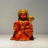 DIGITAL COMM Hanuman Ji Ki Murti in Blessing Posture with Gada Sitting Lord Balaji Bajrangbali Sankat Mochan Bhagwan Idol for Temple car Dashboard Home Decor Statue Gift view 1
