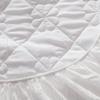 CFYCYHDZHT Bedding Fitted Sheet Cotton Non Slip Box Spring Mattress Protection Cover, Adult Bedroom Solid Color Quilted Bottom Sheet Single Double Bed grey2 180200cm+30cm view 2