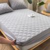 CFYCYHDZHT Cozy T-Shirt Soft Thick Cotton Quilted Mattress Protection Cover, Bedroom Hotel Non Slip Solid Color Bed Sheets are Single Double Beds Green 180cmx220cm view 4