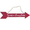 Needzo Santa Claus Lane Wooden Arrow Hanging Wall Decoration, Festive Wood Plaque Indoor Outdoor Christmas Decor, Xmas 2024 Decorative Sign, 15.5 Inches view 1
