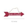 Needzo Santa Claus Lane Wooden Arrow Hanging Wall Decoration, Festive Wood Plaque Indoor Outdoor Christmas Decor, Xmas 2024 Decorative Sign, 15.5 Inches view 3