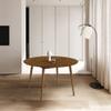 Armen Living Arcadia 48" Round Dining Table in Walnut Wood view 1