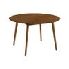 Armen Living Arcadia 48" Round Dining Table in Walnut Wood view 3