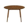 Armen Living Arcadia 48" Round Dining Table in Walnut Wood view 4