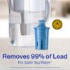Brita Tahoe Water Filter Pitcher, BPA-Free Water Pitcher, Replaces 1,800 Plastic Water Bottles a Year, Lasts Six Months or 120 Gallons, Includes 1 Elite Filter, Kitchen Accessories, Large - 10-Cup view 2