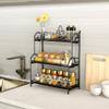 YIUKEA Bathroom Organizer Countertop - 3 Tier Spice Rack Organizer, Counter Organization and Storage for Bathroom, Kitchen, Bedroom, Offices, Foldable view 3