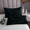 3 Piece Modern Hexagon Quilt Bedding Set Women Aldult Lightweight Bedding Honeycomb Bedspread Set Teal Neon Lights Bedspread Coverlet Soft Microfiber Home Quilt Set for King Bed All Season view 3