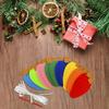 Christmas Felt Garland Light Bulb Garlands 3 Pieces Colourful Felt Lights Banner for Home Christmas Tree Wall Party Decorations view 4