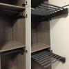LKP Pull Out Pants Rack Hanging Rail Closet Clothing Rack Extendable Wardrobe Organization and Storage Pants Hangers for Space Saving view 2