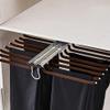 LKP Closet Pants Rack Rail Pull Out Clothes Organizers Extendable Storage Rack Slide Out Hanging Rack for Wardrobe Space Saving 13.8x24.7inch view 3