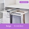 LKP Closet Pants Rack Rail Pull Out Clothes Organizers Extendable Storage Rack Slide Out Hanging Rack for Wardrobe Space Saving 13.8x24.7inch view 4