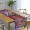 Ethnic Cotton Decorative Indian Dinning Art Table Patchwork Beads Embroidered Room Handmade Decor Cloth Table Runner (Purple, 20" x 40") view 2