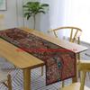 Ethnic Cotton Decorative Indian Dinning Art Table Patchwork Beads Embroidered Room Handmade Decor Cloth Table Runner (Brown, 12" x 60") view 2
