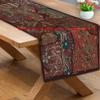 Ethnic Cotton Decorative Indian Dinning Art Table Patchwork Beads Embroidered Room Handmade Decor Cloth Table Runner (Brown, 12" x 60") view 3