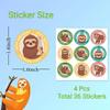 24 Pack Sloth Party Favor Bags - Jungle Animal Sloth Birthday Party Supplies for Kids, Sloth Treat Goodie Bags Cute Animal Candy Gift Bag for Sloth Party Favors and Theme Birthday Party Decorations view 3
