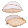 Cabilock Fruit Tray Countertop Food Tent Food Tent Gauze Basket Dustpans Desktop Fruit with Cover 2pcs Outdoor Food Covers Fruit Tent Basket Woven Food Serving Basket Food Tray view 1