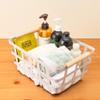 Alonsoo Farmhouse Baskets Wire Storage Metal Baskets Storage Bin Basket Organizer Farmhouse fruit Bin with Wood Handles for Pantry Cabinets Rustic Kitchen Counter Closet,2 Pack - White view 4
