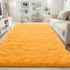 ISEAU Fluffy Rug Carpets Soft Shaggy Area Rugs Indoor Floor Mats for Kids Room Fuzzy Carpet Comfy Cute Nursery Mat Bedside Rug for Boys Girls Bedroom Living Room Home Decor, 6ft x 9ft,Orange view 2