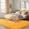 ISEAU Fluffy Rug Carpets Soft Shaggy Area Rugs Indoor Floor Mats for Kids Room Fuzzy Carpet Comfy Cute Nursery Mat Bedside Rug for Boys Girls Bedroom Living Room Home Decor, 6ft x 9ft,Orange view 3