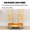 Umbrella Rack Hua Modern Metal Umbrella Stand, Umbrella Bucket Storage Rack, for Decoration of Umbrellas and Canes in The Lobby of A Home Entrance Hotel, Gold view 4