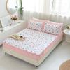 CFYCYHDZHT Deep Fitted Sheets Cotton Quilted Thickened Deep Pocket Mattress Protector, Printed Embroidery for Adult Bedroom Bed Cover Flower 4 200220cm view 1