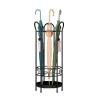 Umbrella Rack Hua Modern Creative Umbrella Stand Black, Metal Umbrella Bucket, Umbrella/Cane Storage Rack for Household Entrance, with Hooks, 25x25x60cm view 1