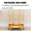 Umbrella Rack Hua Modern Creative Umbrella Stand Black, Metal Umbrella Bucket, Umbrella/Cane Storage Rack for Household Entrance, with Hooks, 25x25x60cm view 4
