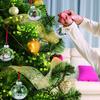 12 Pcs 3.15 Inch Clear Plastic Fillable Ornament Balls, Removable Top Clear Hanging Ornaments Ball, DIY Plastic Ornaments Round Balls, Perfect for Decoration On Christmas Trees, Wedding, Party view 4