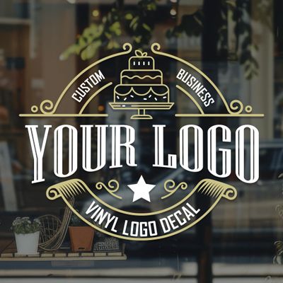 Custom Business Logo Decal for Walls, Windows, Home, Office & Corporate