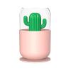 Youping Desktop air humidifier, Mini Cactus Rainbow Night Light, Durable humidifier, Cold Fog humidifier, no Water, Automatically Close The Home Office Room Pink view 1