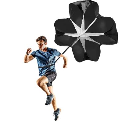Resistance Parachute 57 Inch Running Umbrella, Speed Resistance Training Parachute Equipmen,Sprint Training Chute,Fitness Explosive Power Training