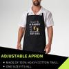 Dad Father Black Cooking Aprons- Soon To Be A Daddy Baby Girl Expecting Father Pregnancy Anouncement Black Apron view 2