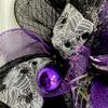 Happy Haunting Halloween Handmade Deco Mesh Wreath. Available in 24 inch and 28 inch diameters view 3