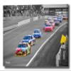 Photonability NASCAR Watkins Glen International Raceway Kyle Busch Keselowski Car Racing Sports Yellow Flag Strater Stand Wall Art Canvas Giclee (36 x 48 x 1.25 inches) view 1