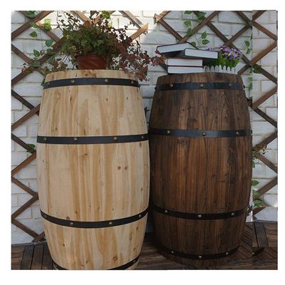Oak Wine Barrel Oak barrels, resin and metal faucets store wine and spirits. A variety of capacity, oak wine barrels, beer, wine barrels, bars, solid wood barrel ornaments, exhibition wedding props