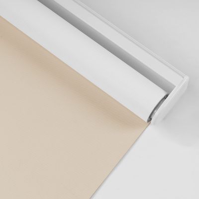 HOTSOON Commercial & Household White on The Back Cordless Roller Blinds Spring-Loaded Roller Blinds Custom Size.Khaki,43" W x 64" H.