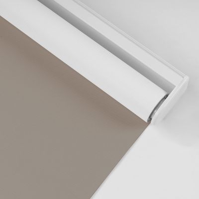 HOTSOON Commercial & Household White on The Back Cordless Roller Blinds Spring-Loaded Roller Blinds Custom Size.Sandy Beige,43" W x 64" H.